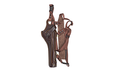 Galco KH172H Kodiak Hunter Chest Holster Havana Brown Leather Shoulder/Torso Strap Fits S&W X Frame 8.375" Right Hand - KH172H - 601299501201