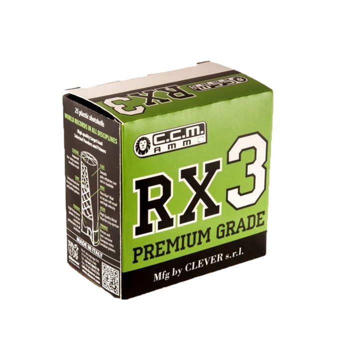 CLEVER PREMIUM RX3 12GA 2-3/4DR 1OZ #7.5 (CMRX312175) CLEVER PREMIUM RX3 12GA 2-3/4DR 1OZ #7.5 (CMRX312175)