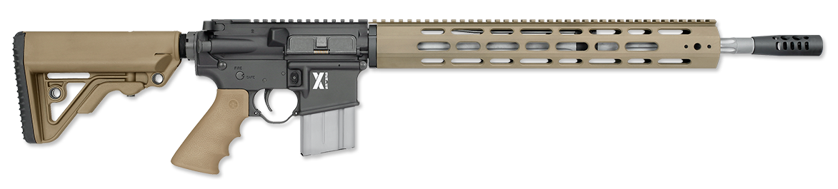 Rock River Arms XAR1751TV1 LAR-15M X-1 223 Wylde 18" Stainless 20+1, Black Rec, Tan RRA Operator Stock & Hogue Grip, Carrying Case