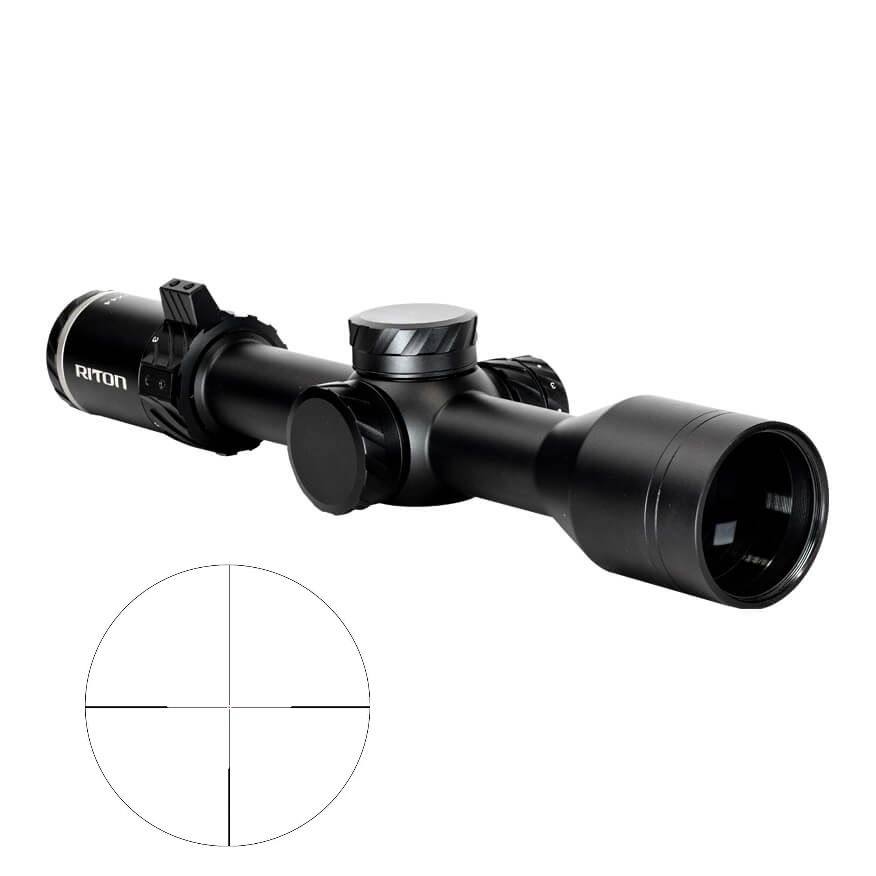 Riton 5 Primal 2-12x44 Sfp MoA Ir Rifle Scope 30mm