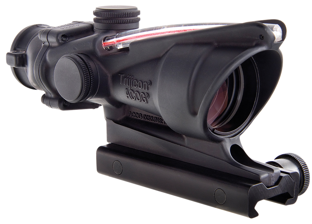 Trijicon ACOG 4x32 Illuminated Red Horseshoe Dot Reticle 6.8 SPC 1 Inch Mount
