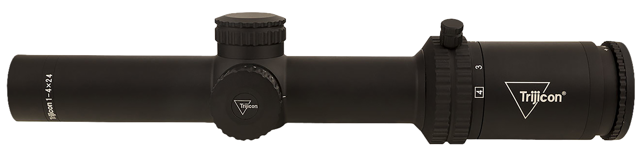 Trijicon 2900012 Credo Matte Black 1-4x24mm 30mm Tube LED Illuminated Green MRAD Ranging Reticle Trijicon 2900012 Credo Matte Black 1-4x24mm 30mm Tube LED Illuminated Green MRAD Ranging Reticle