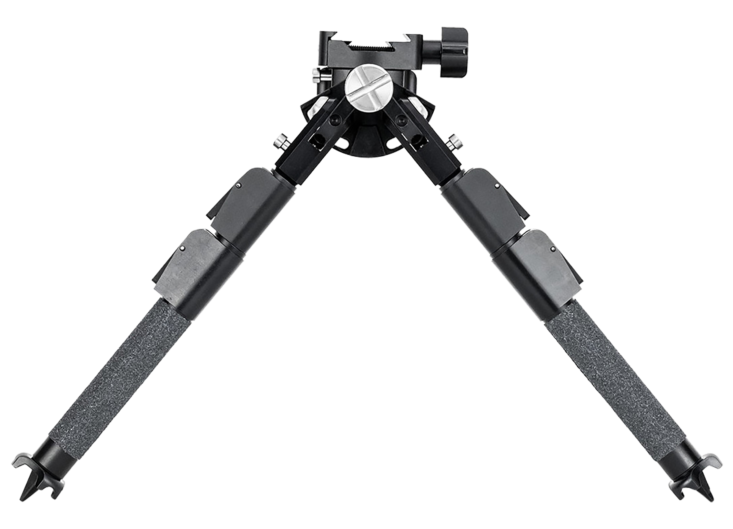 Mdt Sporting Goods Inc 106293BLK CKYE-POD Gen 2 Double Pull, Black Aluminum, 9"-18.50", 360 Degrees Pan, Spiked Feet, Integrated Barricade Stop, Fits ARCA/Picatinny/RRS Dovetail Rails