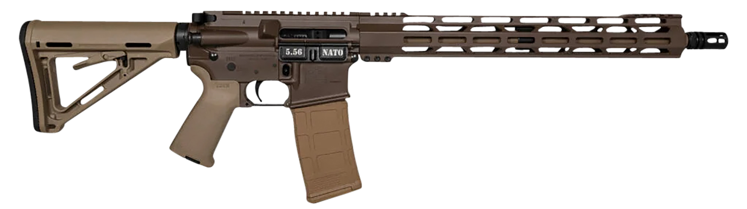 Diamondback DB15 5.56 NATO 16in 30 Rounds FDE Cerakote Brown Finish