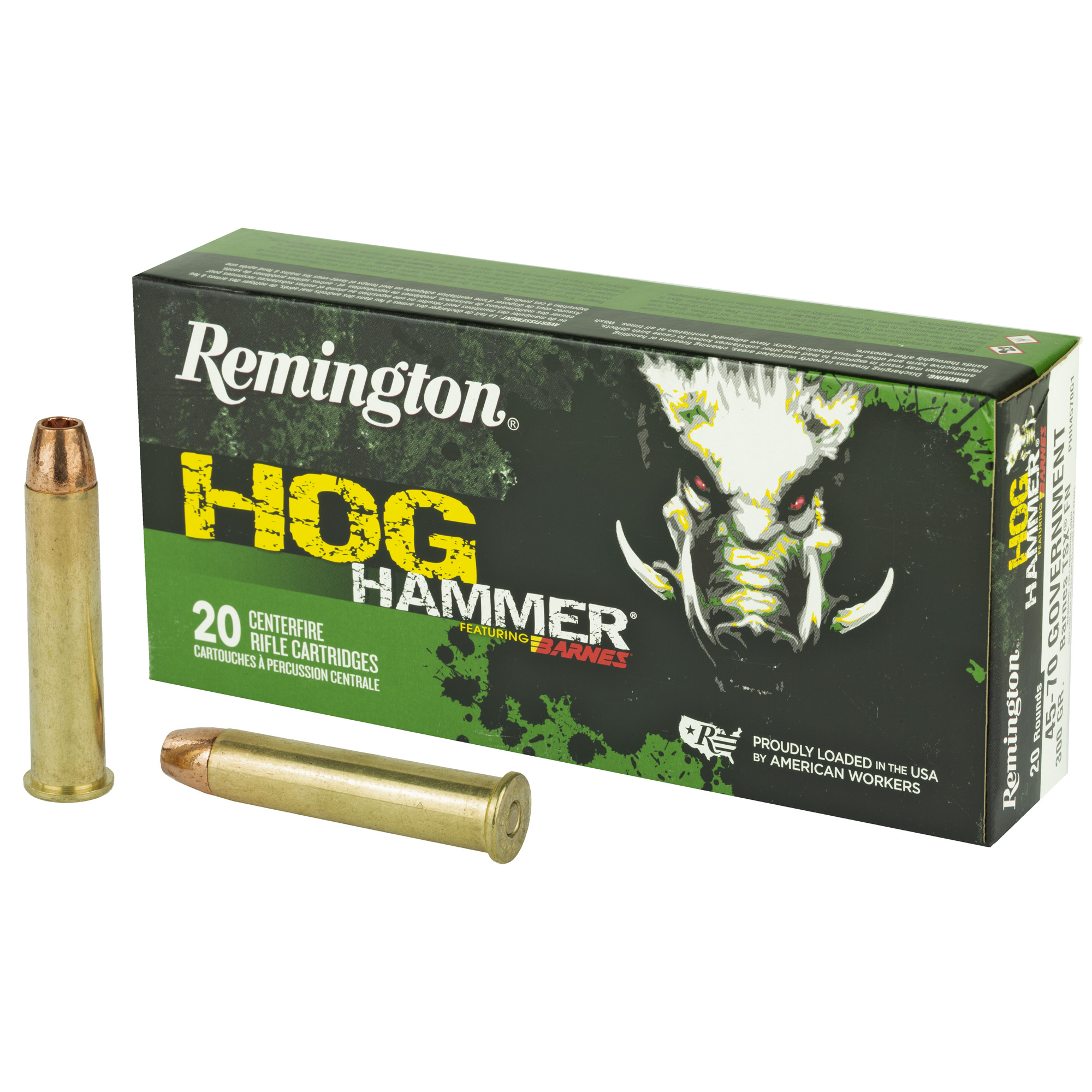 Remington Hog Hammer 45-70 Government 300 Grain 20 Rounds