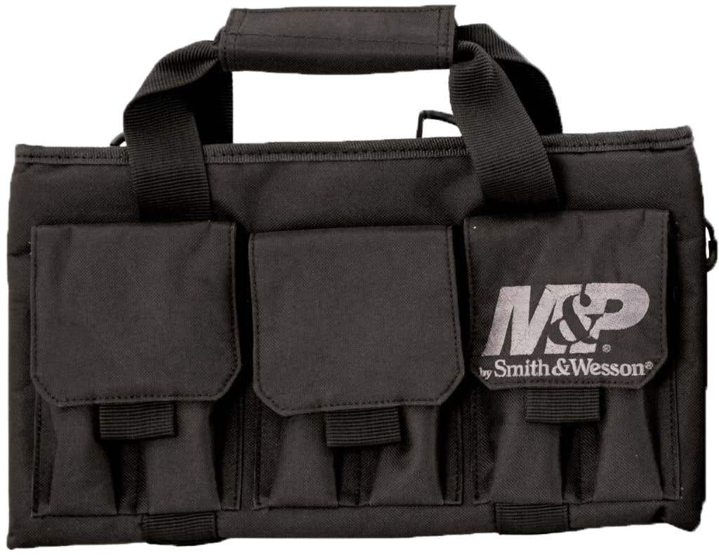 M&P Accessories 110028 Pro Tac Handgun Case Black Nylon Holds Handgun - 110028 - 661120000273