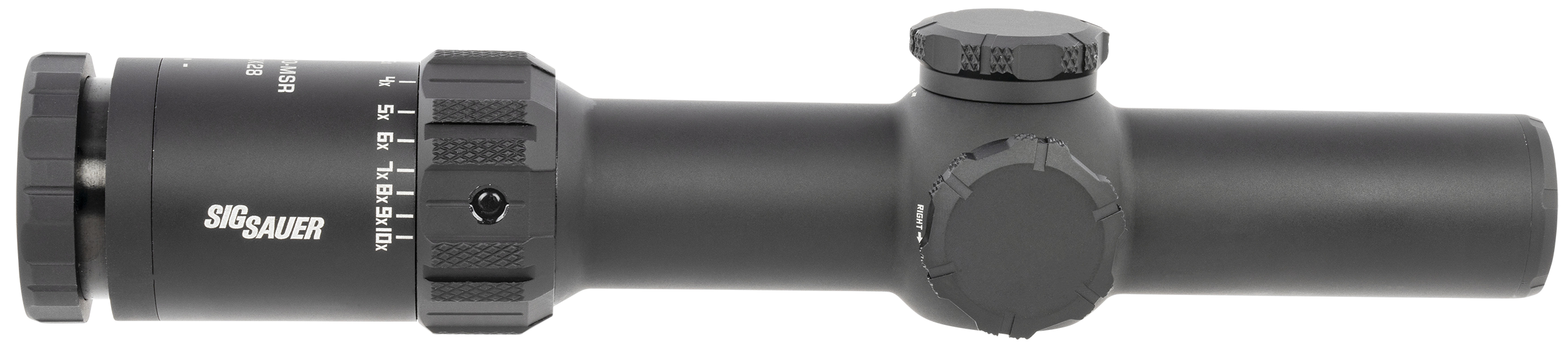 Sig Sauer Electro-Optics SOTM11000 Tango-MSR LPVO Black 1-10x28mm 34mm Tube Illuminated Red MSR BDC10 Reticle Features Throw Lever & ALPHA-MSR Mount