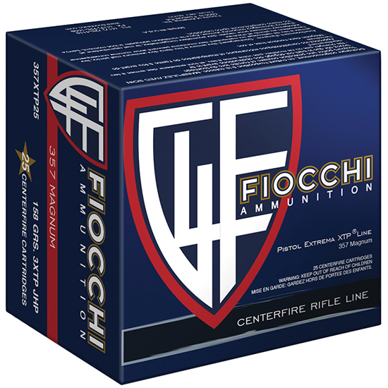 Fiocchi Hyperformance Defense Pistol Ammo 357 Mag. 158 gr. XTPHP 25 rd.