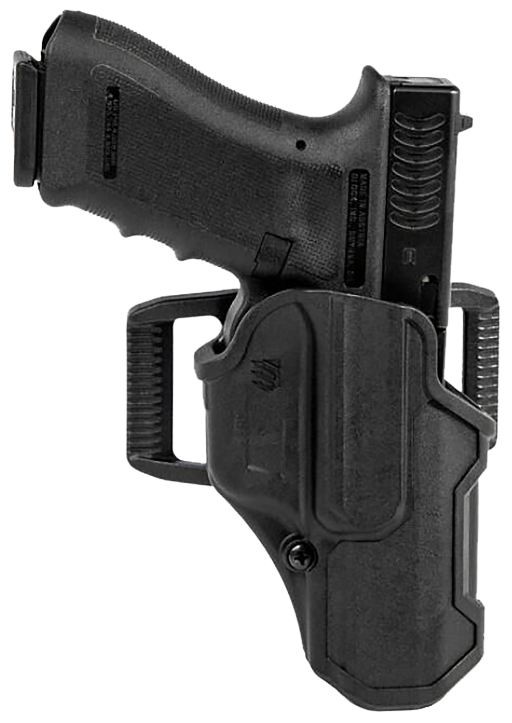 Blackhawk 410713BKR T-Series L2C Non-Light Bearing OWB Black Polymer Belt Loop/Clip Compatible w/Glock 20/21/37/38 Right Hand