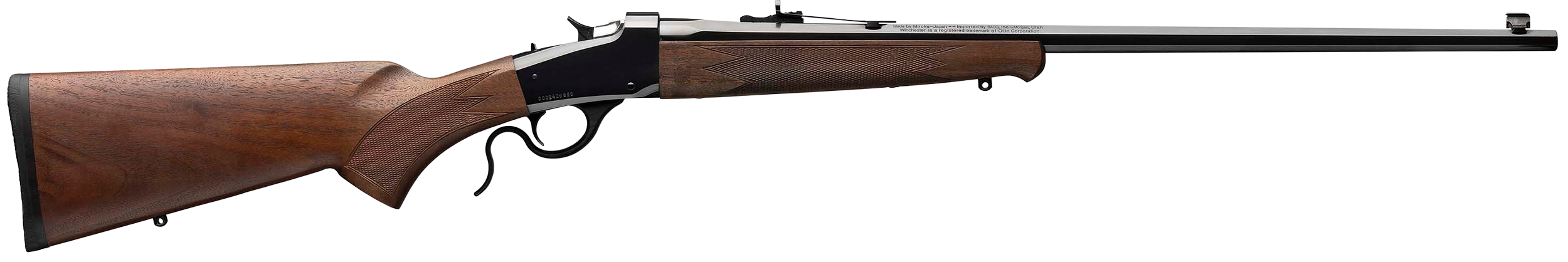 Winchester Model 1885 Low Wall Hunter 17 HMR 24 Inch Octagon Barrel Satin Walnut