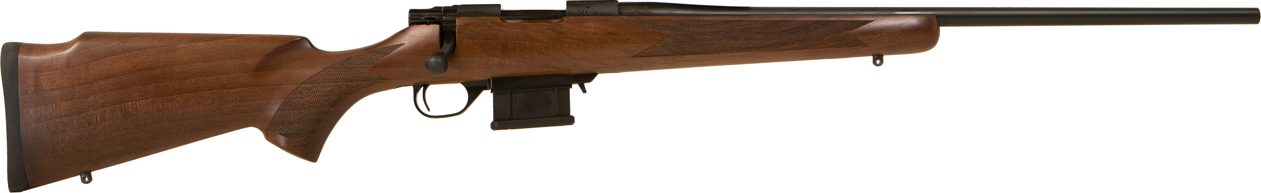 Howa HWH6ARC M1500 Mini Hunter 6mm ARC 5+1 22" Black Threaded Barrel, Black Drilled & Tapped Steel Receiver, Walnut Fixed Stock, Right Hand