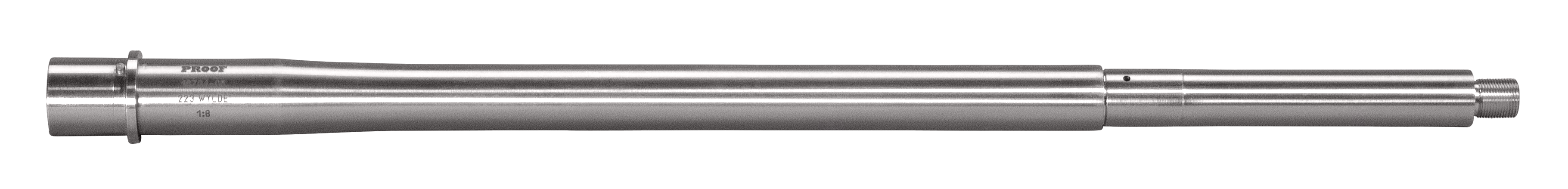 Proof Research 100530 AR-Style Barrel  300 Blackout 12.50" Pistol Length Gas System 1:7" Twist 5 Grooves, 5/8"-24 tpi, Stainless Stainless