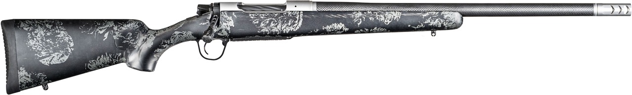 Christensen Arms 8010615100 Ridgeline FFT Full Size 308 Win 4+1, 20" Stainless Steel Threaded Barrel, Stainless Aluminum Receiver, Black w/Gray Accents Fixed Sporter w/Flash Forged Technology Stock - 8010615100 - 696528091059