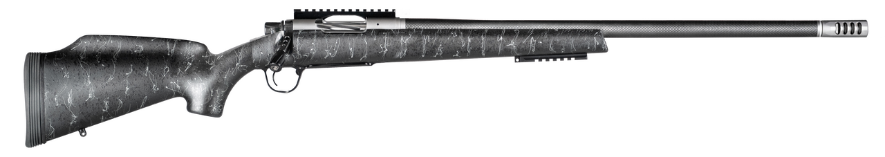 Christensen Arms 8011000400 Traverse  6.5 PRC 3+1 24" Threaded Barrel, Natural Stainless, Black with Gray Webbing Stock