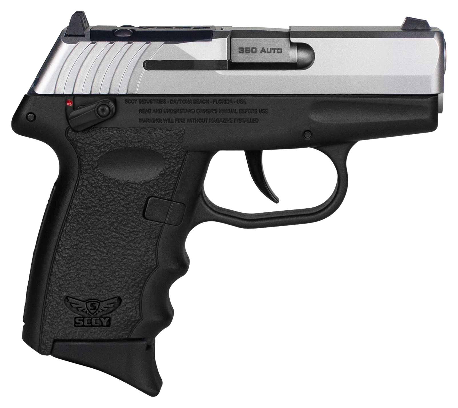 SCCY Industries CPX4TTBKRDRG3 CPX-4 RD 380 ACP 10+1 2.96" Black Polymer/Serrated Stainless Steel Slide/Finger Grooved Black Polymer Grip