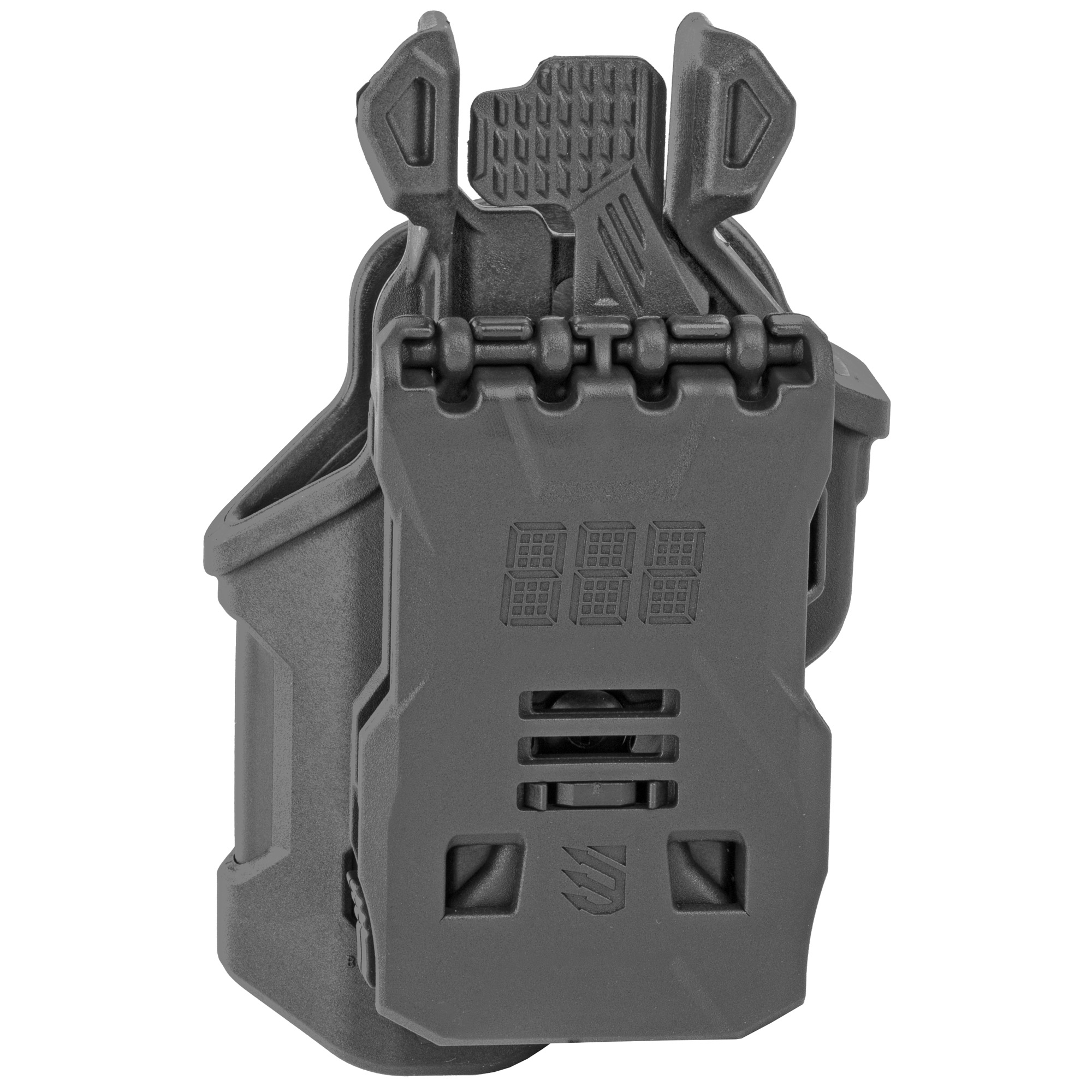 Blackhawk 410701BKR T-Series L2C Non-Light Bearing OWB Black Polymer Belt Clip Compatible w/Glock 19/23/26/27/32/33/45  Right Hand - 410701BKR - 604544648058