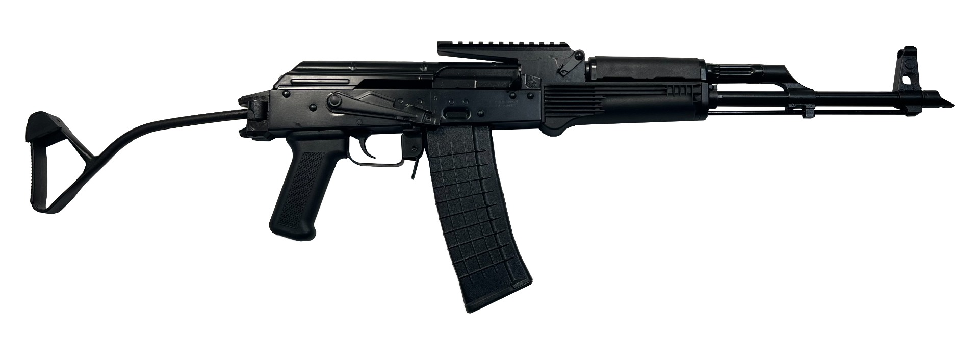 Pioneer Arms Forged Trunnion Sporter Elite AK-47 Rifle - Black | 5.56 NATO | 16" Barrel | 30rd | Polymer Furniture | Side Folding Stock | w/ Built-in Optic Rail