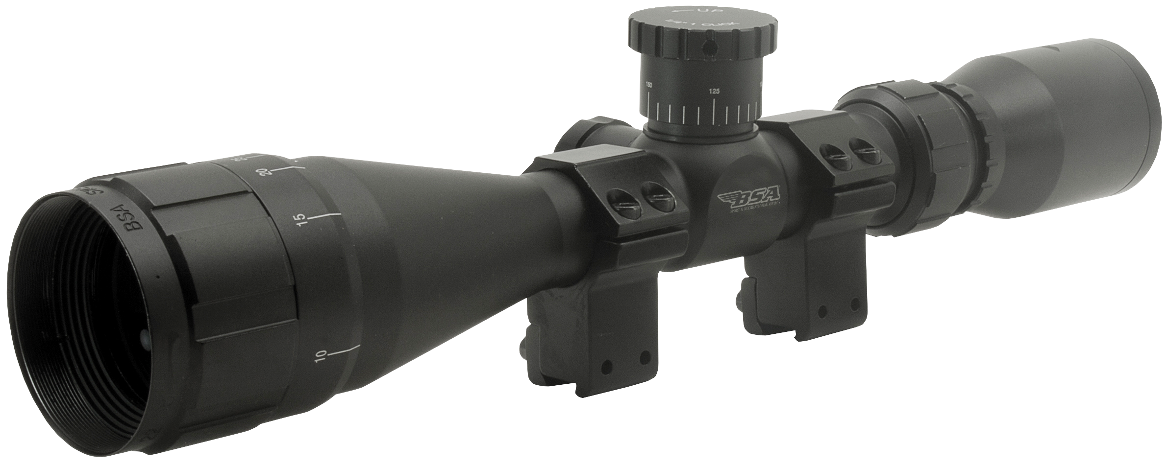 BSA Optics Sweet 22 4-12x40AO Rimfire Scope Duplex Reticle 1in Tube