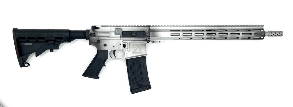 Great Lake Firearms GLFA AR15 Rifle .223 Wylde 16 Inch 30 Rounds Battleworn Aluminum
