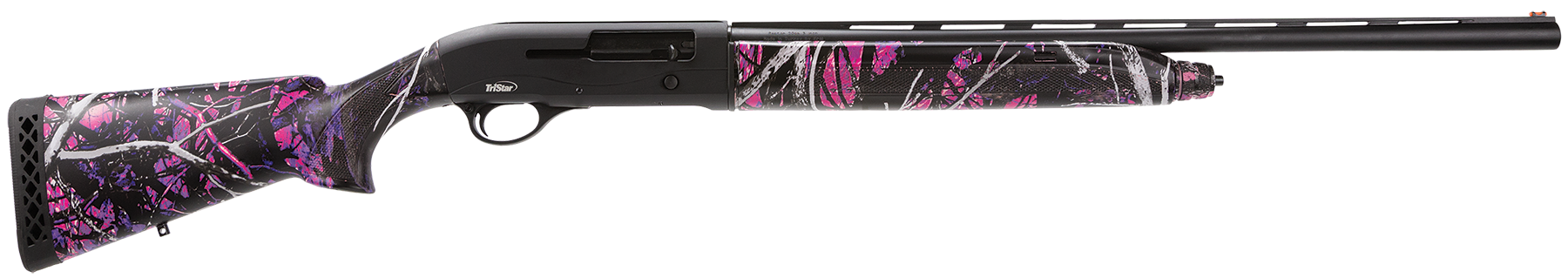 TriStar Arms Raptor Compact Field 20GA, 24in. Barrel, 5rd, Pink Camo Stock & Forend - Black (20203)