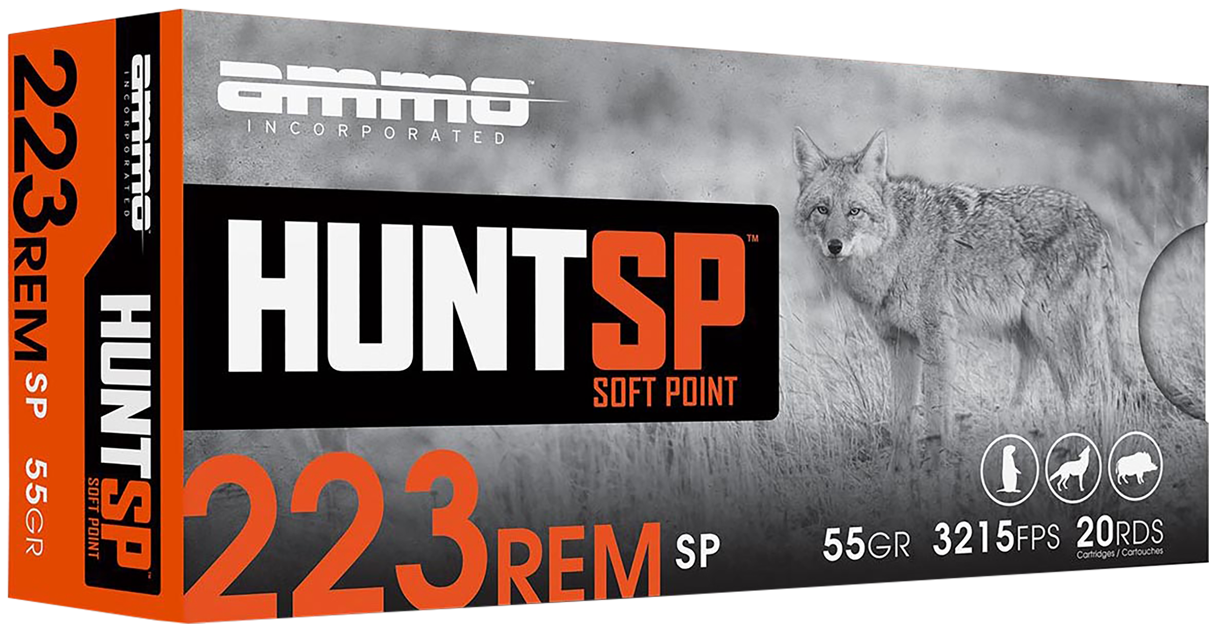 Ammo Inc 223055SPA20 Hunt 223Rem 55gr Soft Point 20 Rounds Ammo Inc 223055SPA20 Hunt 223Rem 55gr Soft Point 20 Rounds