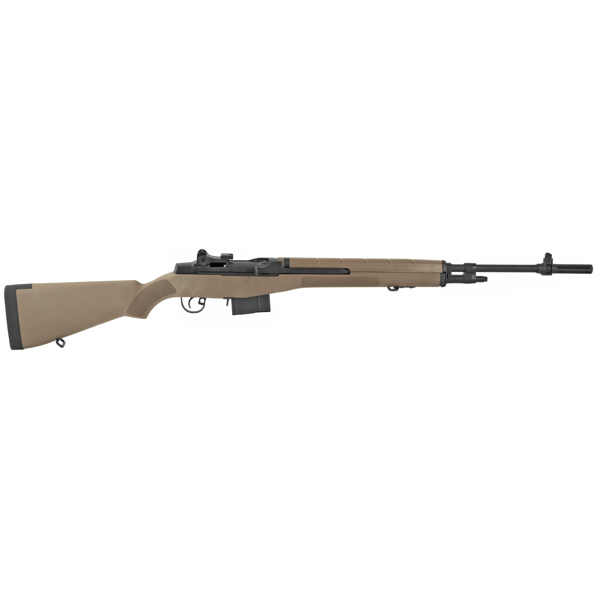 Springfield Armory MA9120 M1A Standard Issue 308 Win/7.62x51mm 10+1 22" Black Parkerized Carbon Steel Barrel, Black Parkerized Steel Receiver, Flat Dark Earth Synthetic Fixed Stock, Right Hand - MA9120 - 706397900106