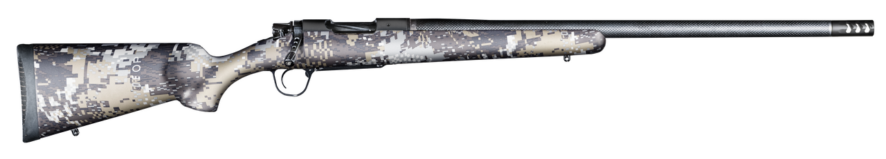 Christensen Arms 8010627700 Ridgeline FFT 6.5 Creedmoor 4+1 20" Carbon Fiber/Threaded Barrel, Black Nitride, Sitka Elevate II Camo Stock