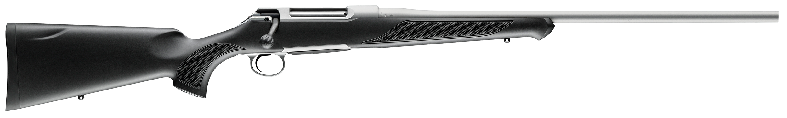 Sauer S1SX7MM 100 Silver XT 7mm Rem Mag Caliber with 4+1 Capacity, 24" Barrel, Stainless Cerakote Metal Finish & Black Fixed Ergo Max Stock (Full Size)