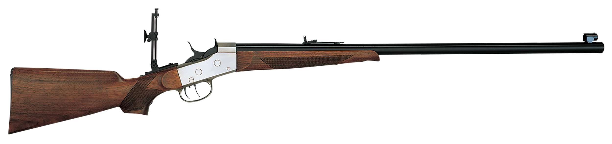 Davide Pedersoli 010S822457 Rolling Block Creedmoor #2 Full Size 45-70 Gov 1rd, 30" Blued Round Steel Barrel, Blued Steel Receiver, Walnut Fixed Stock, Double Set Trigger,