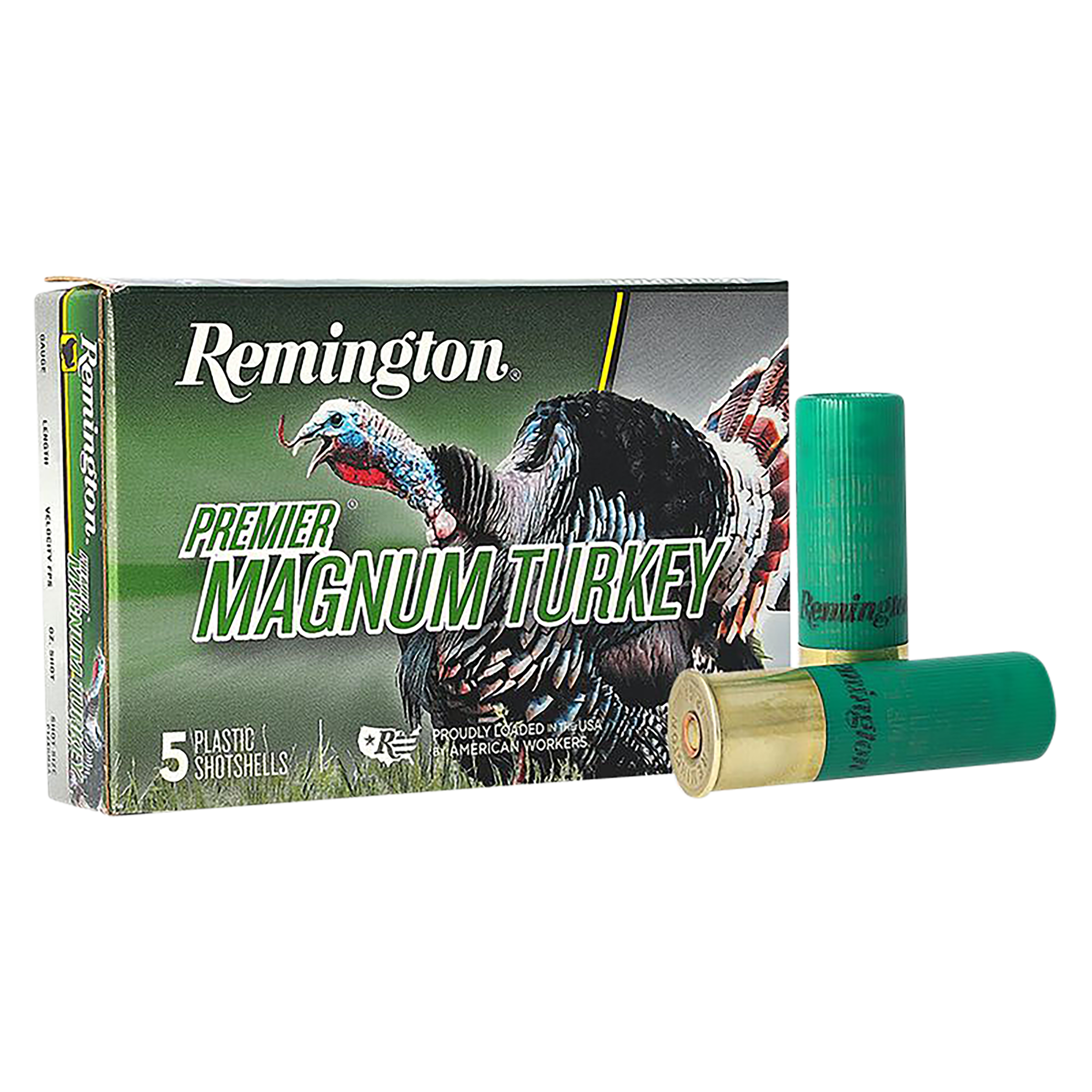 Remington Premier Magnum Turkey Loads 12 ga. 3 in. 2 oz. 4 Shot 5 rd. Remington Premier Magnum Turkey Loads 12 ga. 3 in. 2 oz. 4 Shot 5 rd.