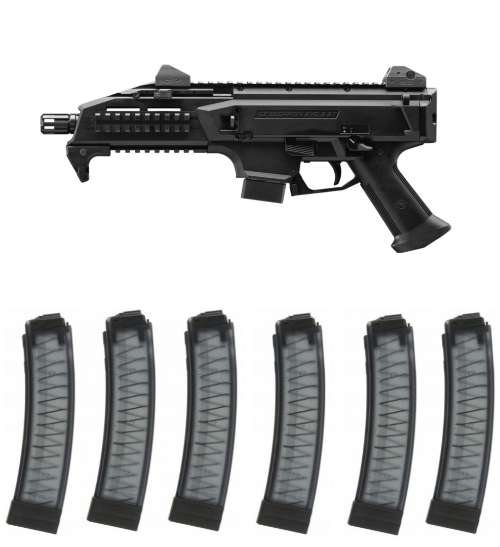 CZ Scorpion Evo 3 S1 Pistol 9mm 7.75in 10rd Finish Smoke Tint