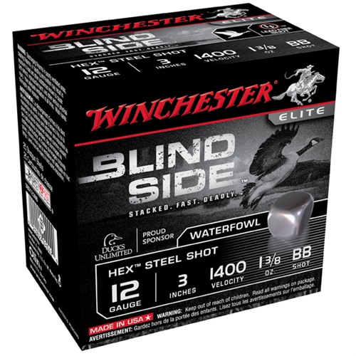 WINCHESTER AMMO BLIND SIDE 12GA 3'' #BB 1-3/8OZ 100/BX