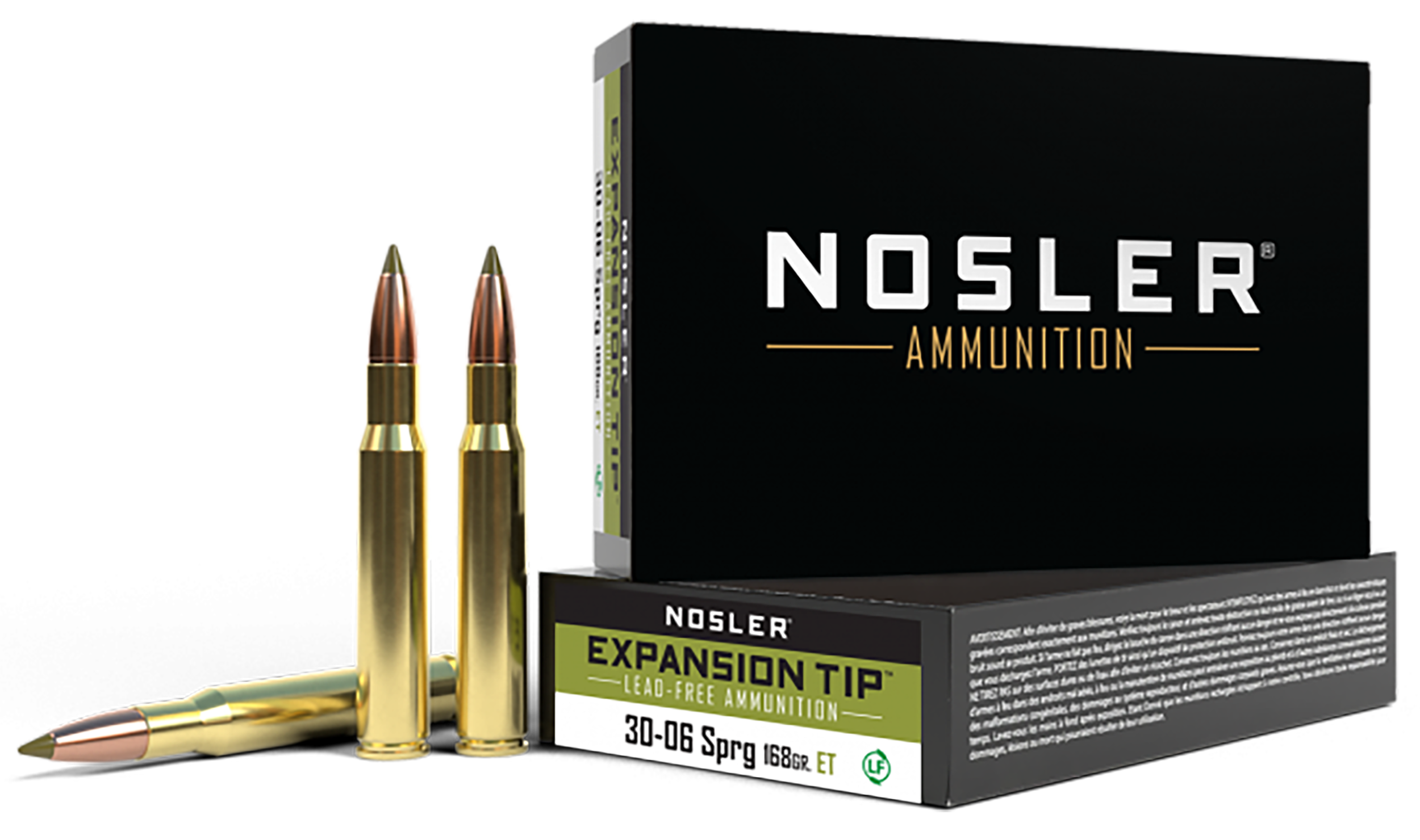 Nosler Expansion Tip Rifle Ammunition 30-06 SPRG 168 gr. ET SP 20 rd.