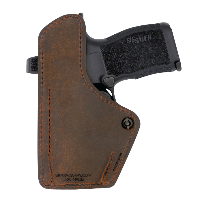 Versacarry 1CC2621HCT Compound Custom IWB Brown Polymer Belt Clip Fits Springfield Hellcat Right Hand