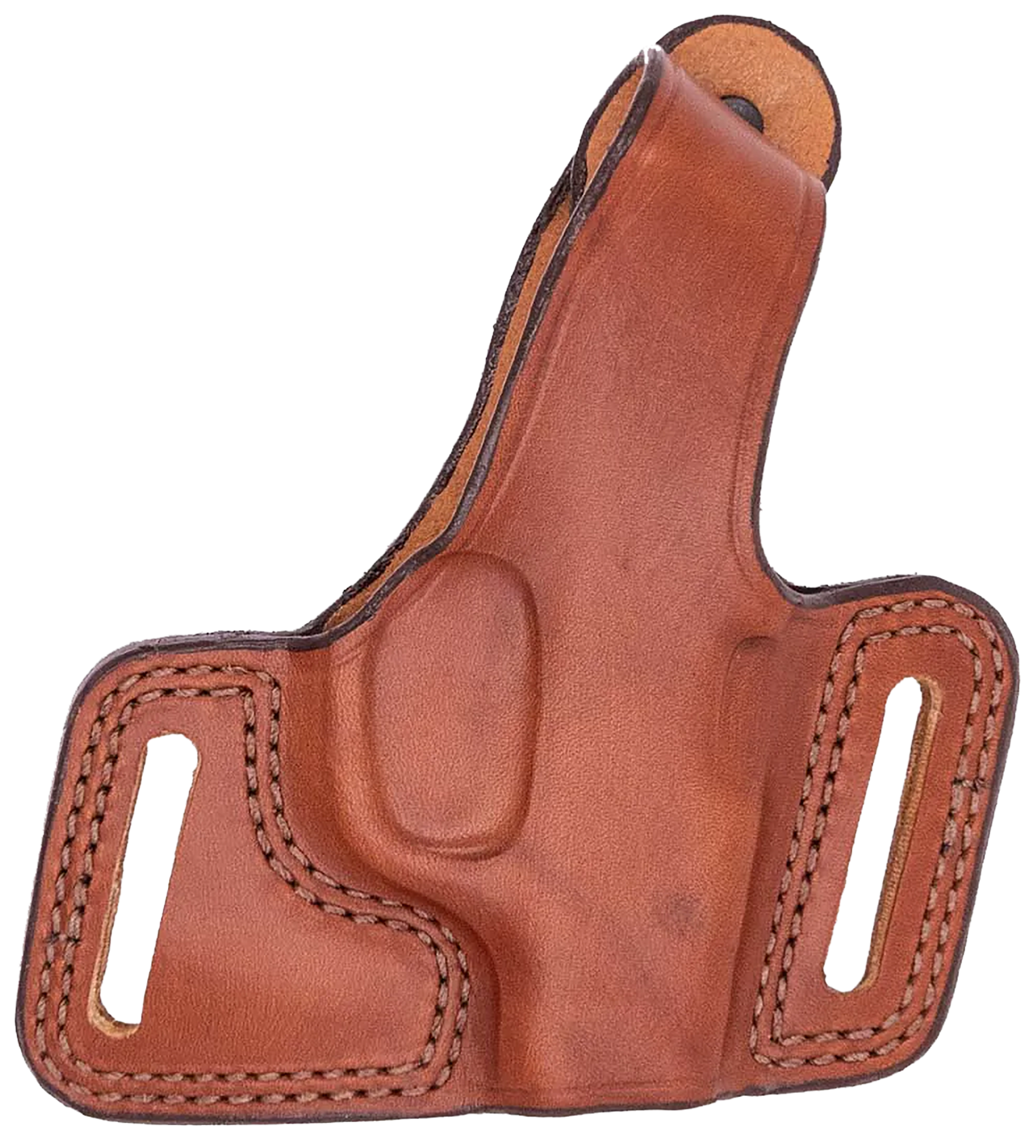 Bianchi 16862 Black Widow  OWB Size 15 Tan Leather Belt Slide Compatible w/Glock 20/21/29/30/37.