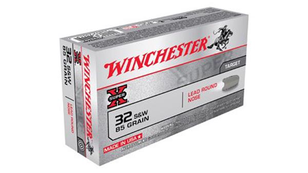 Winchester Super-X Pistol Ammo 32 S&W 85 gr. LRN 50 rd.