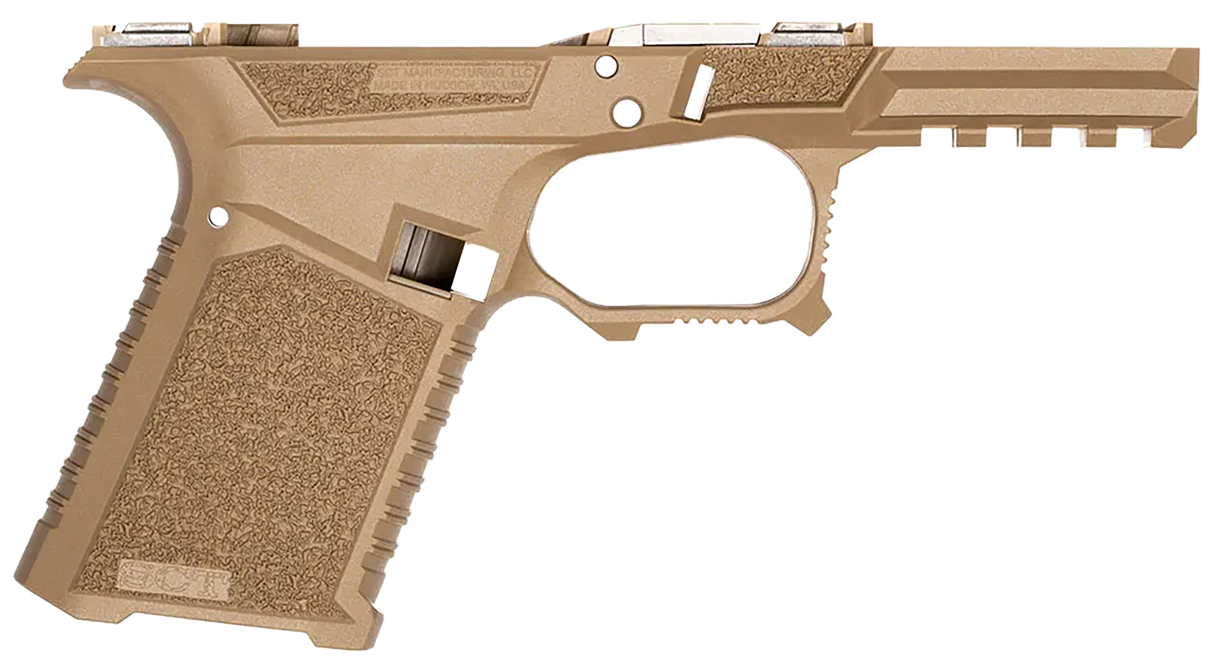 Sct Manufacturing 0225000100IA Compact Compatible w/ Gen3 19/23/32 Flat Dark Earth Polymer Frame Aggressive Texture Grip Includes Locking Block Sct Manufacturing 0225000100IA Compact Compatible w/ Gen3 19/23/32 Flat Dark Earth Polymer Frame Aggressive Texture Grip Includes Locking Block