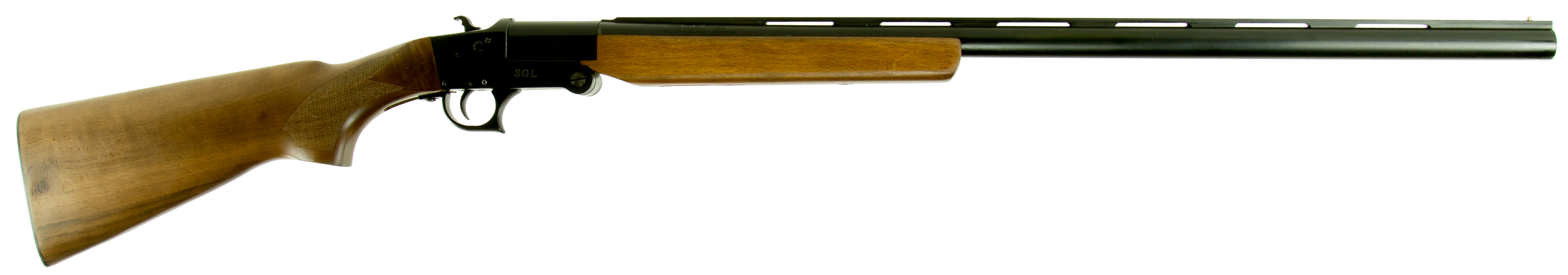Hatfield SGL Full Size, 20GA, 28in. Barrel, 1rd, Wood Stock & Forend - Black (USH20W)