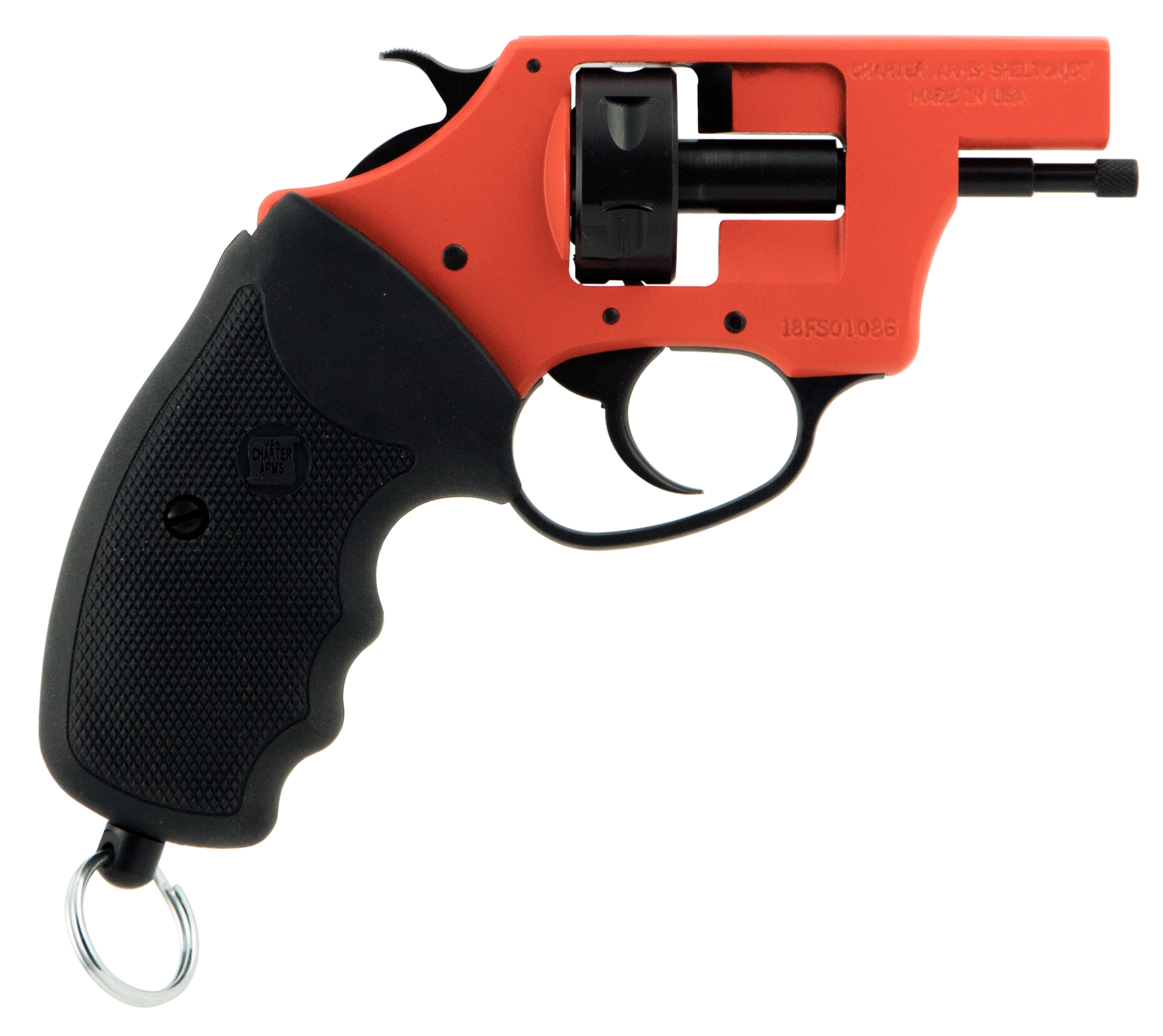 Charter Arms Pro 22 22 Blank 3.75" 6 Rounds Orange Cerakote Frame