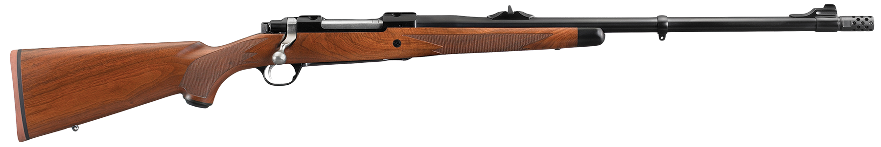 Ruger Hawkeye African 300 Winchester Magnum 23 Inch 3 Satin Blued Steel Walnut