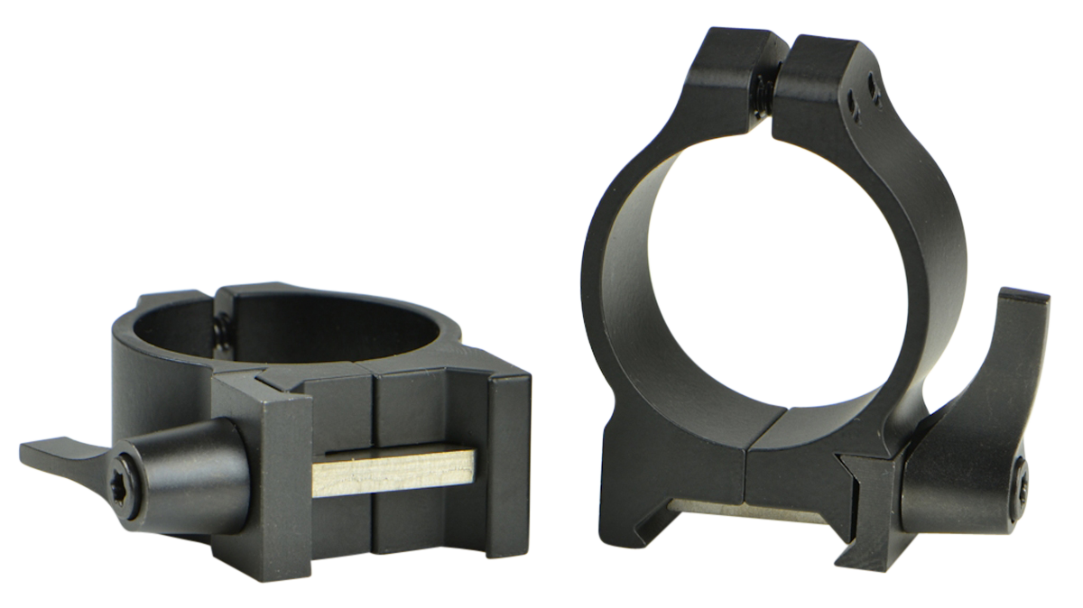 Warne Maxima Vertical Quick Detach 30mm Low Scope Rings Weaver Picatinny