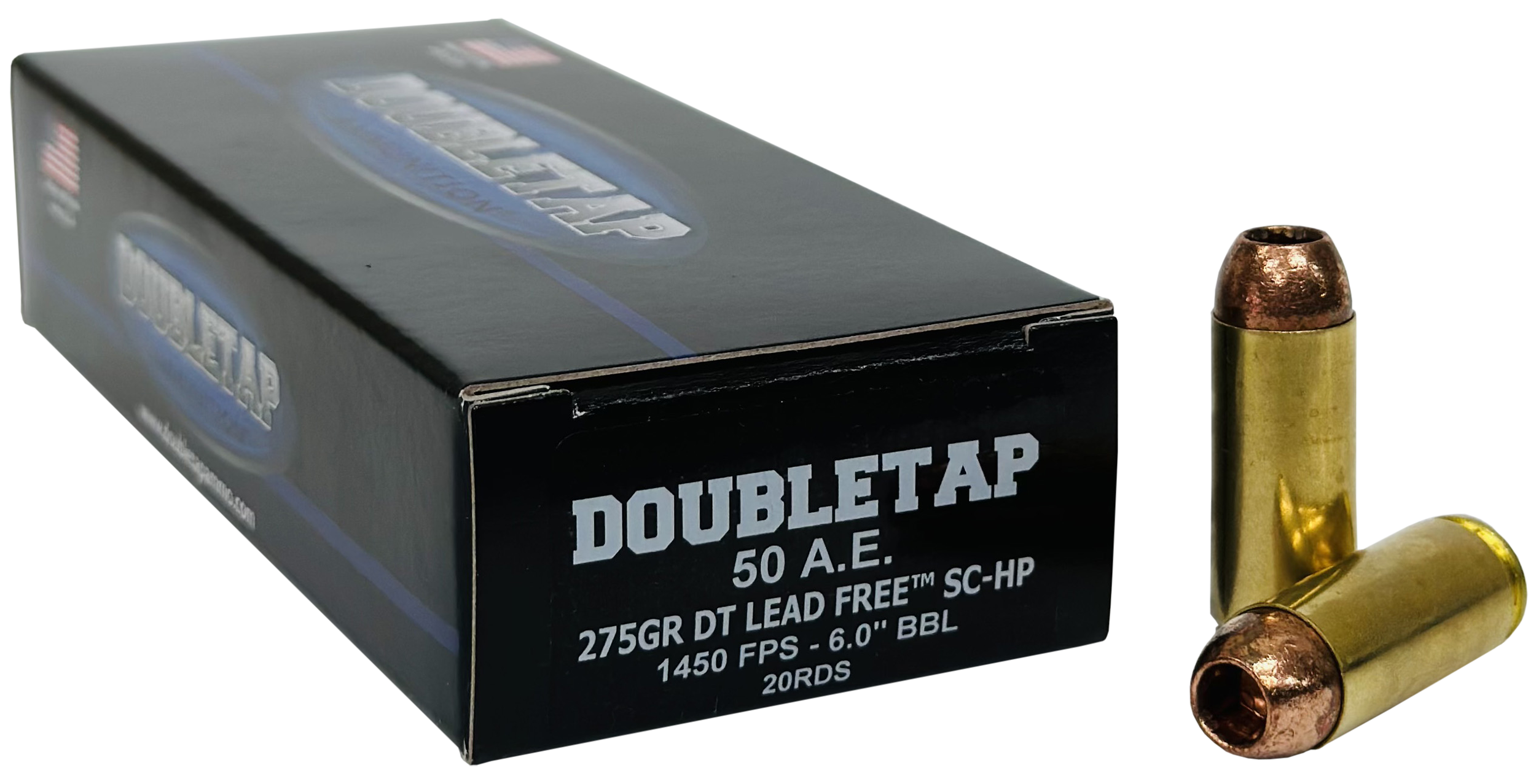 DoubleTap Ammunition 50AE275X DT Lead Free  50AE 275gr 20 Rounds