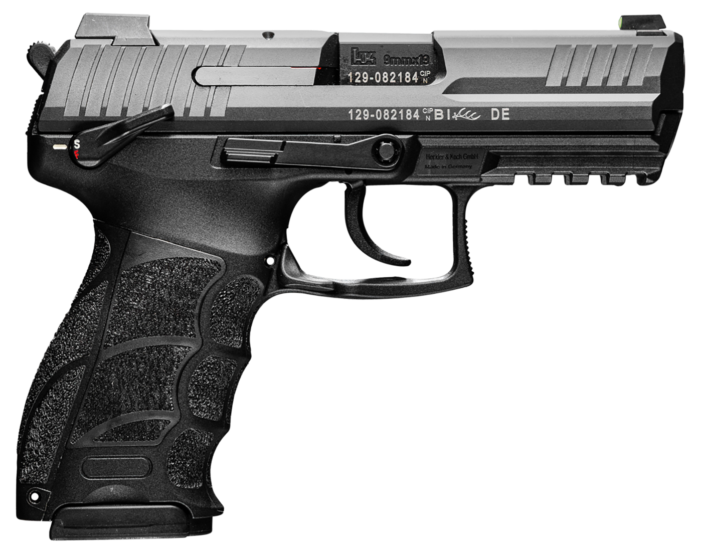 HK P30 S V3, 9mm Luger, 3.85in. Barrel, 10rd, Thumb Safety, Night Sights - Black (81000114)