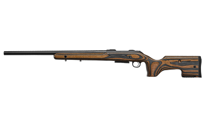 CZ-USA 07504 CZ 600 Range Full Size 6mm Creedmoor 5+1 24" Black Nitride Steel Threaded Barrel, Black Drilled & Tapped Receiver, Brown & Gray Laminate Fixed w/Adj Cheek Rest Stock, Right Hand - 07504 - 806703075044