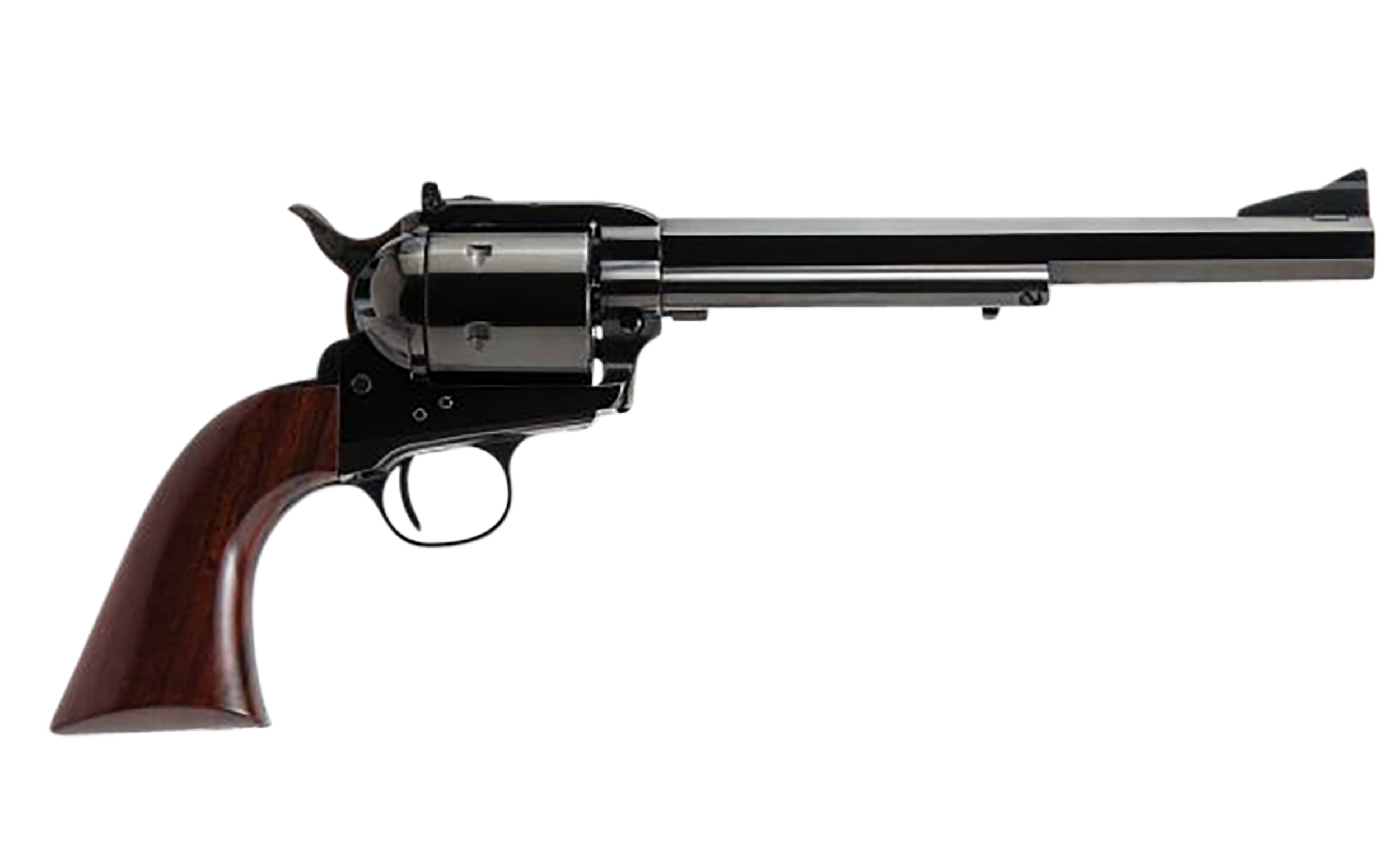 Cimarron CA360 Bad Boy  44 Rem Mag 6 Shot, 8" Blued Octagon/Rifled Steel Barrel, Cylinder & Frame w/Walnut Army Grip, Target Sights, Exposed Hammer