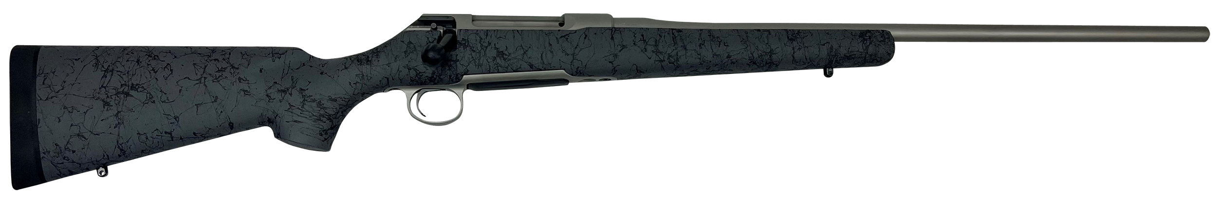Sauer S1HSGP65C 100  6.5 PRC Caliber with 4+1 Capacity, 24" Barrel, Gray Cerakote Metal Finish & Gray Black Webbed Fixed HS Precision Stock (Full Size)
