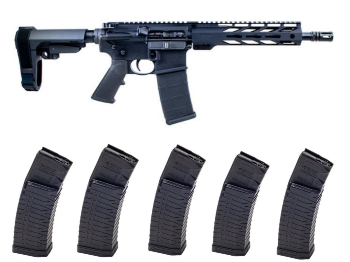 Faxon Firearms Ascent Forged, 5.56 NATO, 9in. Barrel, 30rd - Black (FX5110-s60bundle)