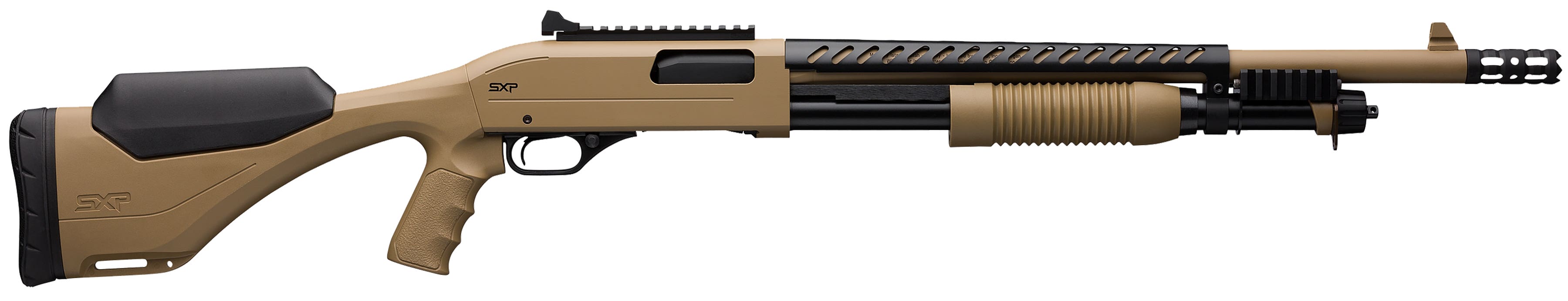 Winchester Repeating Arms 512410395 SXP Extreme Defender 12 Gauge 3" 18" 5+1 Flat Dark Earth Rec/Barrel Flat Dark Earth Fixed Pistol Grip with Adjustable Comb Stock - 512410395 - 048702020070