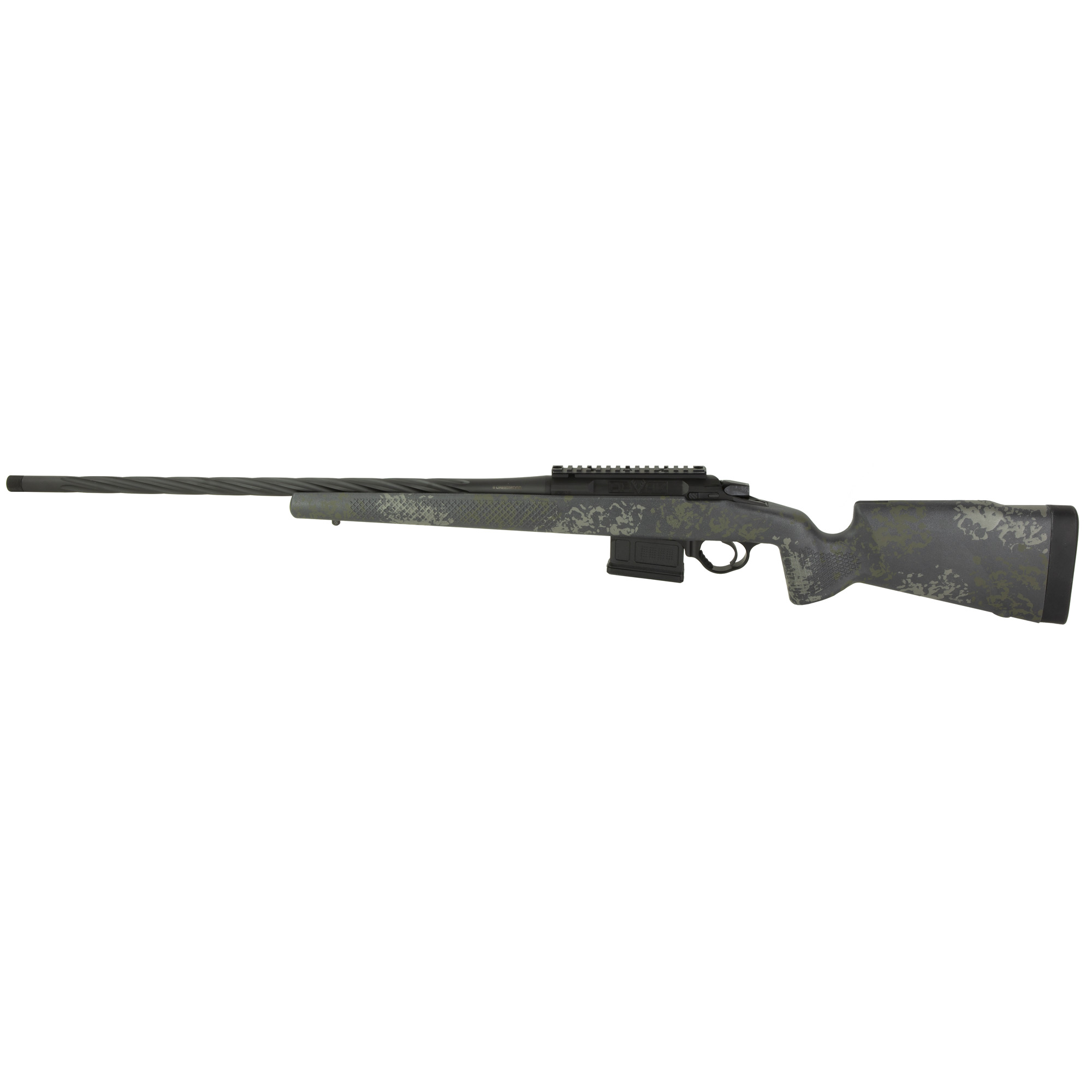 Seekins Precision 0011710129MS Havak PH2 Full Size 300 Win Mag 3+1 26" Charcoal Gray Fluted/Threaded Barrel, Black Picatinny Rail Stainless Steel Receiver, Mountain Shadow Camo Fixed Synthetic Stock - 0011710129MS - 811452029804