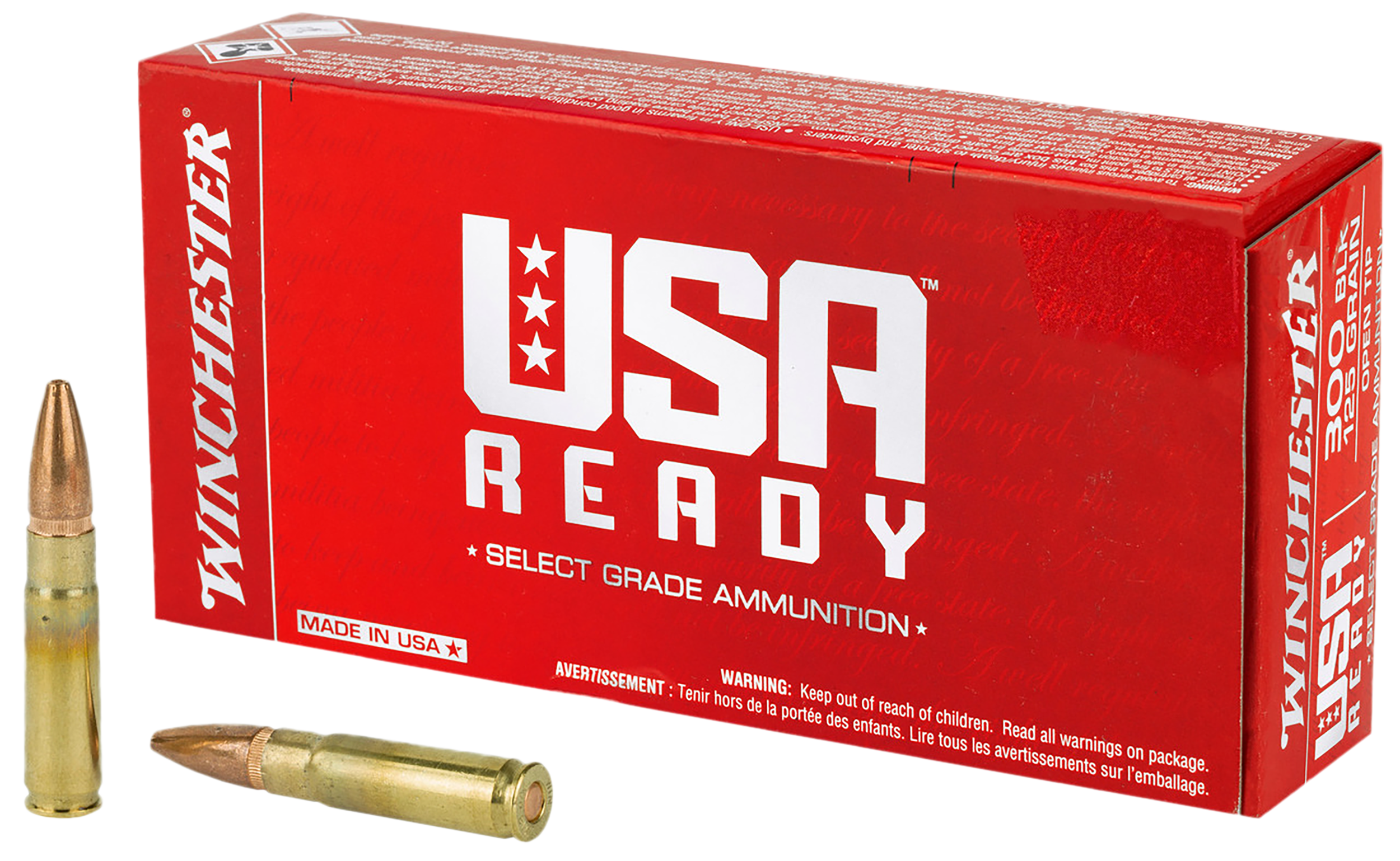 Winchester Ammo WBR68115 6.8mm Remington SPC Full Metal Jacket 115 Grain 100 Rounds